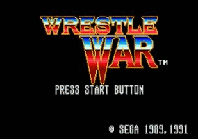 Wrestle War Title Screen